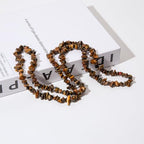 Natural Chip Stone Beads About 200pcs Tiger Eye Stones 5-8mm Irregular Gemstone Healing Crystal Loose Rocks for Bracelet Necklace Earrings Jewelry Making(Tiger's-Eye) - color: tiger's-eye