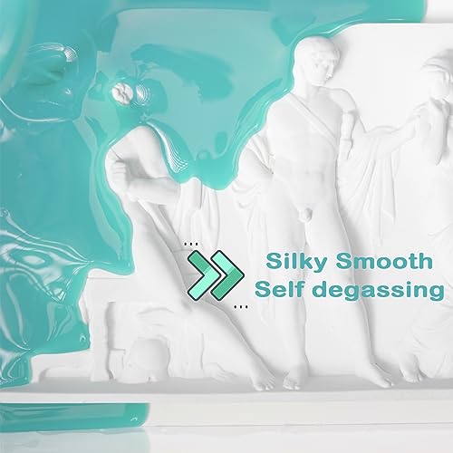 BBDINO Silicone Mold Making Kit, Super Elastic Liquid Silicon for Mold Making, N.W. 21.2 oz, 1:1 by Volume, Jade Green, Ideal for Casting Silicone Molds for Resin/Plaster/Wax/Jewelry etc. - color: 21.2 Oz Jade Green
