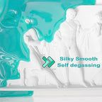 BBDINO Super Elastic Silicone Mold Making Kit 70.56 Oz, Liquid Silicone for Mold Making, Silicon Rubber for Molds Maker 1:1 by Volume Ideal for Casting with Resins | Plaster | Candle | Soap etc. - color: 70.6 Oz Jade Green