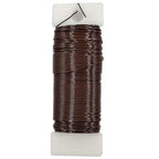 22 Gauge Coffee Metal Floral Wire, 38 Yards/35 Meters,for Christmas Wreaths,Tree Decoration,Flower Arrangement,Craft Wire,Flower Wire,Garden Wires,Flowers Bouquet Accessories,Jewelry Wires DIY - size: 22Gauge-Coffee-1P/38Yards