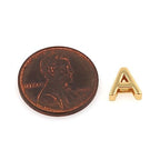 26pcs 18k Gold Filled Letter Charms,Initial Charms,Letter Pendants for DIY Bracelet Necklace Jewelry Making - color: letter style 2