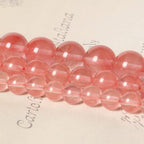 About 35pcs 10mm Natural Stone Beads Watermelon Crystal Beads Energy Crystal Power Gemstone for Jewelry Making, DIY Bracelet Necklace - color: Pink Watermelon, size: 10mm