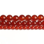 60pcs 6mm Red Agate Beads Natural Gemstone Beads Round Loose Beads for Jewelry Making - color: Red Agate, size: 6mm