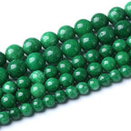 90pcs 4mm Natural Green Cloud Jades Beads Round Loose Gemstone Crystal Energy Healing Power Stone Beads for Jewelry Making DIY Bracelet (4mm, Green Cloud Jades) - color: Green Cloud Jades, size: 4mm