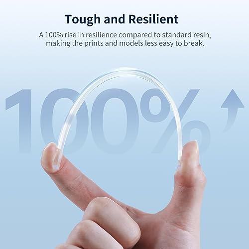 ANYCUBIC High Clear 3D Printer Resin, Resist Yellowing and Highly Transparent, Tough and Resilient, Low Odor 3D Printing Resin, Widely Compatible Resin 3D Printers (High Clear, 2kg) - color: High Clear, size: 2kg