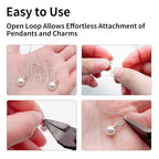 100Pcs Stainless Steel Earring Hooks French Hook Ear Wires for Earrings Jewelry Making Sterling Silver Wire Findings Dangle Pieces for DIY Craft Accessories