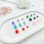 420PCS 8MM Round Crystal Acrylic Beads Crystal Faceted Beads Spacer Beads for DIY Crafts Jewelry Making, Bracelets Necklaces Wind Chimes Suncatchers Loose Gemstones(66-White) - color: 66-White, size: 8MM