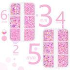 qiipii Light Pink AB Resin Rhinestones w B7000 Glue for Bedazzling Crafting Flatback Jelly Stones 2mm 3mm 4mm 5mm 6mm Diamonds Crystals Gems for Nails Face Eyes Makeup Tumblers Bottles Crafts Clothes - color: Light Pink AB