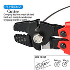 Wire Rope Crimping Tool Kit, with 1/16-304 Stainless Steel Cable 165 ft (7x7 Strand Core), 100 Cable Ferrule Aluminum Loop Sleeve Stops (165ft Rope 100 Loop, Red, 1) - color: Red