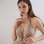 Gold Silver Necklace for Women Y Chain Adjustable Gold Long Necklaces Fashion Dainty Jewelry - color: gold D
