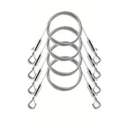 Adjustable Picture Hanging Wire, Upgrade Mirror Frame Hanging Kit, 6.6FT Heavy Duty Stainless Steel Wire Rope, Supports Up to 100lbs (Silver, 4PC-6.6FT) - size: 4PC-6.6FT