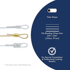 Beadalon Crimp Tubes, Size #1, Gold Color, 1 oz, Approx. 4,500 pc - color: Gold, size: Size #1, 4,500 pc