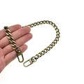 HAHIYO Purse Chain Strap 23.6 inches Bronze Shoulder Cross Body Sling Purse Handbag Clutch Replacement Comfortable Flat 0.4' Wide Enough 2.4mm Extra Thick Metal 1 Pack - size: Bronze 23.6 inches