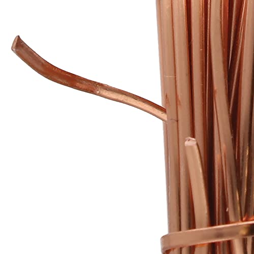 The Beadsmith Half-Round Craft Wire – Soft Temper Jewelry Wire, Copper Color, 18 Gauge, 7 Yards - color: Copper, size: 18 Gauge
