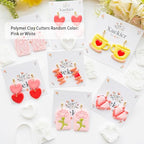 Mother’s Day Polymer Clay Cutters & Stamps Set - 12pcs Sharp & Durable Tea Cup, Cake, Heart, MOM & Silhouette Shapes for DIY Earring Jewelry Making, Soft Clay Crafts & Holiday Supplies - color: 2M color