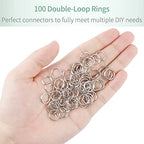 Pawfly 200 Pack 1/2 Inch Mini Split Jump Ring with Double Loops Small Metal Rings Connectors for Jewelry Necklaces Bracelets Earrings Crafts Ornaments and DIY Arts - size: 1/2 Inch,200 PCS