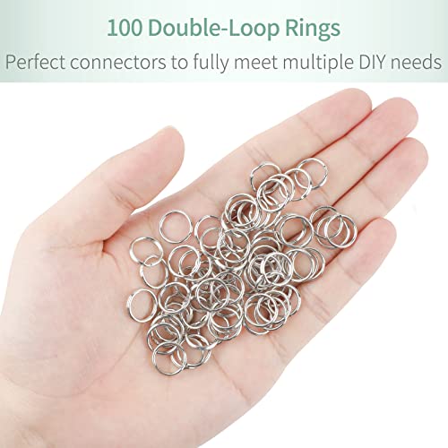 Pawfly 200 Pack 1/2 Inch Mini Split Jump Ring with Double Loops Small Metal Rings Connectors for Jewelry Necklaces Bracelets Earrings Crafts Ornaments and DIY Arts - size: 1/2 Inch,200 PCS