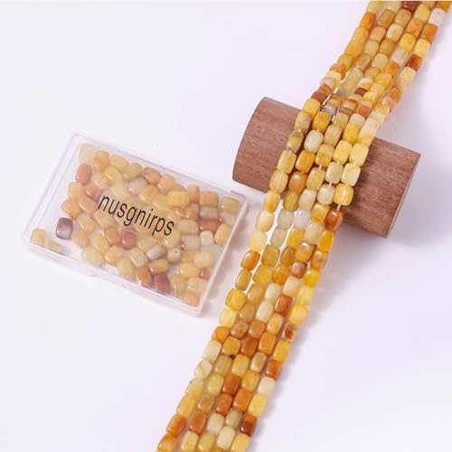 Natural Large Yellow Jade Cube Stone Beads 8x11mm 38cm/str Loose Semi Gemstone Stone Square Beads for Making Bracelets Necklace - color: Yellow Jade