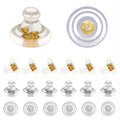 20pcs 14K Gold & Silver Locking Secure Earring Backs for Studs, Hypoallergenic Silicone, No-Irritate Earring Stopper - color: Gold & Silver