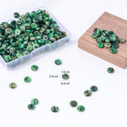Natural African Turquoise Disk Stone Spacer Beads 6x2mm 38cm/str Flat Rondelle Loose Semi Gemstone Caps for Making Bracelets Necklace - color: African Turquoise