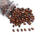 500Pcs Oval Wood Beads 6 x 8mm Tiny Brown Rice Shaped Wooden Spacer Beads Wooden Loose Beads Supplies for Handmade Crafts Making (2mm Hole) - color: 8x6mm, Brown#500pcs