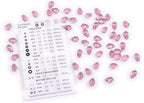 Czech 50-Piece Glass Beads, 6x9mm, Teardrop Transparent Purple Amethyst (20030) - color: Amethyst Purple