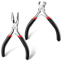 2 Pack Zipper Pliers Zippers Repair Kit Tool, Zipper Install Pliers for Replacement Repair, Stainless Steel Jewelry Plier Fix End Cutting Plier Hand Fix Tool for Stops Repairs