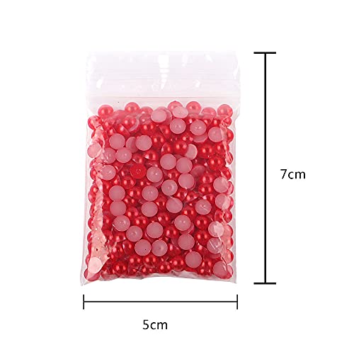 4500pcs 5mm Half Round Pearl Beads Mixed 15 Colors Cabochon Flatback Gem DIY Scrapbooking Shoes Phone Nail Art Making Crafts Material - size: 5mm 4500pcs