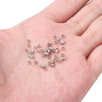 BEADIA Platinum Plated Crimp Beads Non Tarnish 2.5mm 600pcs for Jewelry Making Findings - color: Crimp Beads Platinum, size: 2.5mm
