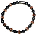 Copper and Magnetic Hematite Bracelet - size: 9.5 Inches