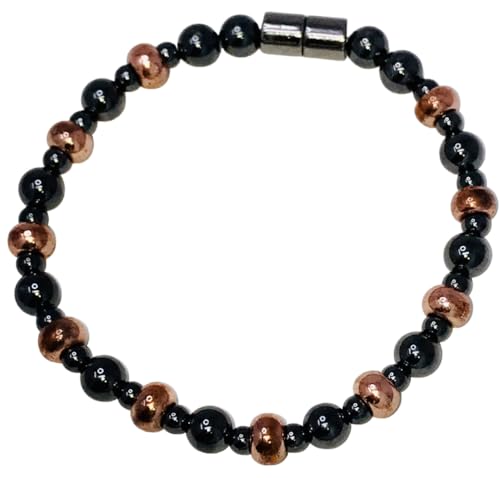 Copper and Magnetic Hematite Bracelet - size: 9.5 Inches