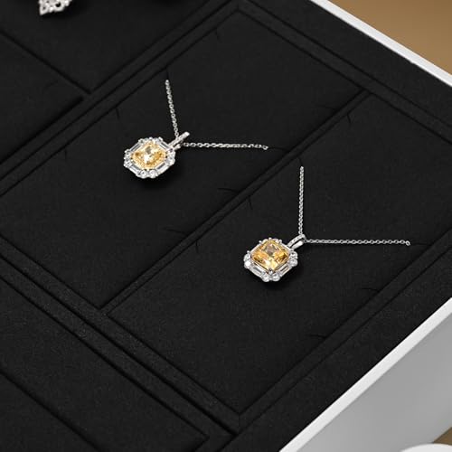 Oirlv Microfiber Jewelry Display Tray Necklace Display Stand Tangling-Free Modular Jewelry Tray - style: P13716