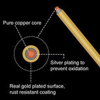 BENECREAT 22-Gauge KC Gold Copper Wire Tarnish Resistant Wire, 66-Feet/22-Yard, for Jewelry Beading Craft Making - color: Gold, size: 22-Gauge(66-Feet/22-Yard)