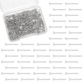 UNICRAFTALE 400Pcs Earring Posts Flat Pad Earring Studs 2mm Stainless Steel Stud Earrings Flat Pad Blank Tray Stud Earrings Findings for DIY Jewelry Making Supplies - size: 2mm Diameter