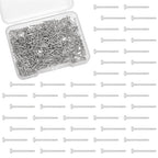 UNICRAFTALE 400Pcs Earring Posts Flat Pad Earring Studs 2mm Stainless Steel Stud Earrings Flat Pad Blank Tray Stud Earrings Findings for DIY Jewelry Making Supplies - size: 2mm Diameter