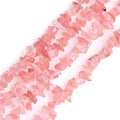 HAAMIIQII 5-8mm Cherry Quartz Crystal Chips Irregular Chip Stones Loose Gemstone Energy Healing Beads for Jewelry Making Strand 30 Inch - color: Cherry Quartz
