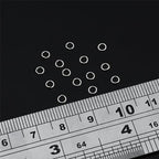 BEADIA 925 Sterling Silver Jump Rings 0.4x3mm 200pcs for Jewelry Making Findings - size: 0.4x3mm