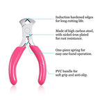 SPEEDWOX Mini End Nipper, 3" End Cutting Pliers with Pink PVC Handle, Jewelry Pliers for Beading Jewelry Making Wire Wrapping DIY Craft Hobby Supplies - style: 3" End Nippers