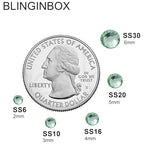 Blinginbox 15000pcs Flatback Rhinestones,Resin Non Hotfix Rhinestones Large Quantity Wholesale for Crafts DIY Creative Design,Clothes,Makeup,Nail Art (5mm=0.2",Lt.Peridot) - color: Lt.peridot, size: 5mm=0.2"