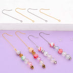 40pcs 2 Sizes Stainless Steel Earring Hooks & Backs, Hypoallergenic, French, Clear, DIY Earring Jewelry Making Supplies - color: Golden&Silver