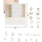 Xylise Jewelry Making Supplies Kit Natural Stone Beads for Irregular Natural Stone with for DIY Craft Bracelet Necklace Earrings for Adults (Transparent) - color: Transparent