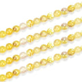 180pcs Adabele Natural Faceted Yellow Fire Agate Healing Gemstone 4mm (0.16 Inch) Small Round Loose Beads Gem Stone Spacer for DIY Craft Jewelry Making GH3-4 - color: Faceted Yellow Fire Agate, size: 4mm (180pcs/2 strands)