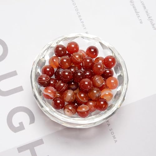 122Pcs(2 Strand/Set) 6mm Pink Fuchsia Stripe Agate Smooth Round Beads Natural Stone Beads AAA Grade Premium Round Gemstone Genuine Real Stone Loose for DIY Bracelet Jewelry String Making - color: Rose Red Stripe Agate, size: 6mm