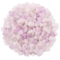 500 pcs Natural Chip Stone Beads, Amethyst Jade 5-8 mm Irregular Gemstones Healing Crystal Loose Rocks Bead Hole Drilled for Jewelry Making Bracelet - color: Amethyst Jade