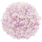 500 pcs Natural Chip Stone Beads, Amethyst Jade 5-8 mm Irregular Gemstones Healing Crystal Loose Rocks Bead Hole Drilled for Jewelry Making Bracelet - color: Amethyst Jade