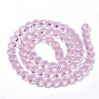 Cheriswelry 100pcs Pearl Pink Heart Glass Beads 14mm Transparent Faceted Love Heart Beads Crystal Loose Spacer Beads for DIY Earring Bracelet Necklace Jewelry Making - color: Pearl Pink