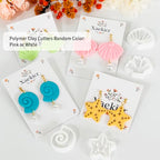 Xaekicr 4PCS Ocean Theme Polymer Clay Cutters Set – Starfish Seashell Clay Earring Cutters – Clay Tools for Polymer Clay Jewelry Making, Beach DIY Crafts Supplies - color: O color