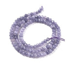 115pcs Natural Jade Disk Stone Beads 4x2mm Rondelle Faceted Dyed Stone Loose Spacer Beads for Jewelry Making Design Bracelet Necklace Keychain Phone Chain Lanyard Ornament, Slate Blue - color: Slate Blue