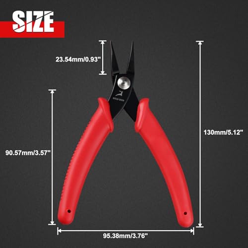 Mini Round-Nose Pliers Tweezer Nose pliers Mini Needle Nose Pliers Short-Nose Pliers Pointed Nose Pliers Smooth Jaws Jewellery Making Tool For Bending Wire Open and Close Jump Rings - style: Round-Nose Pliers
