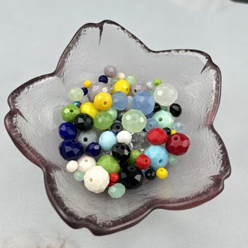 60pcs 10mm Crystal Glass Beads Faceted Rondelle Glass Spacer Beads for Bracelets Necklace Pendants Earrings Key Chains Jewelry Making(Light Green Jade) - color: Light Green Jade, size: 10mm